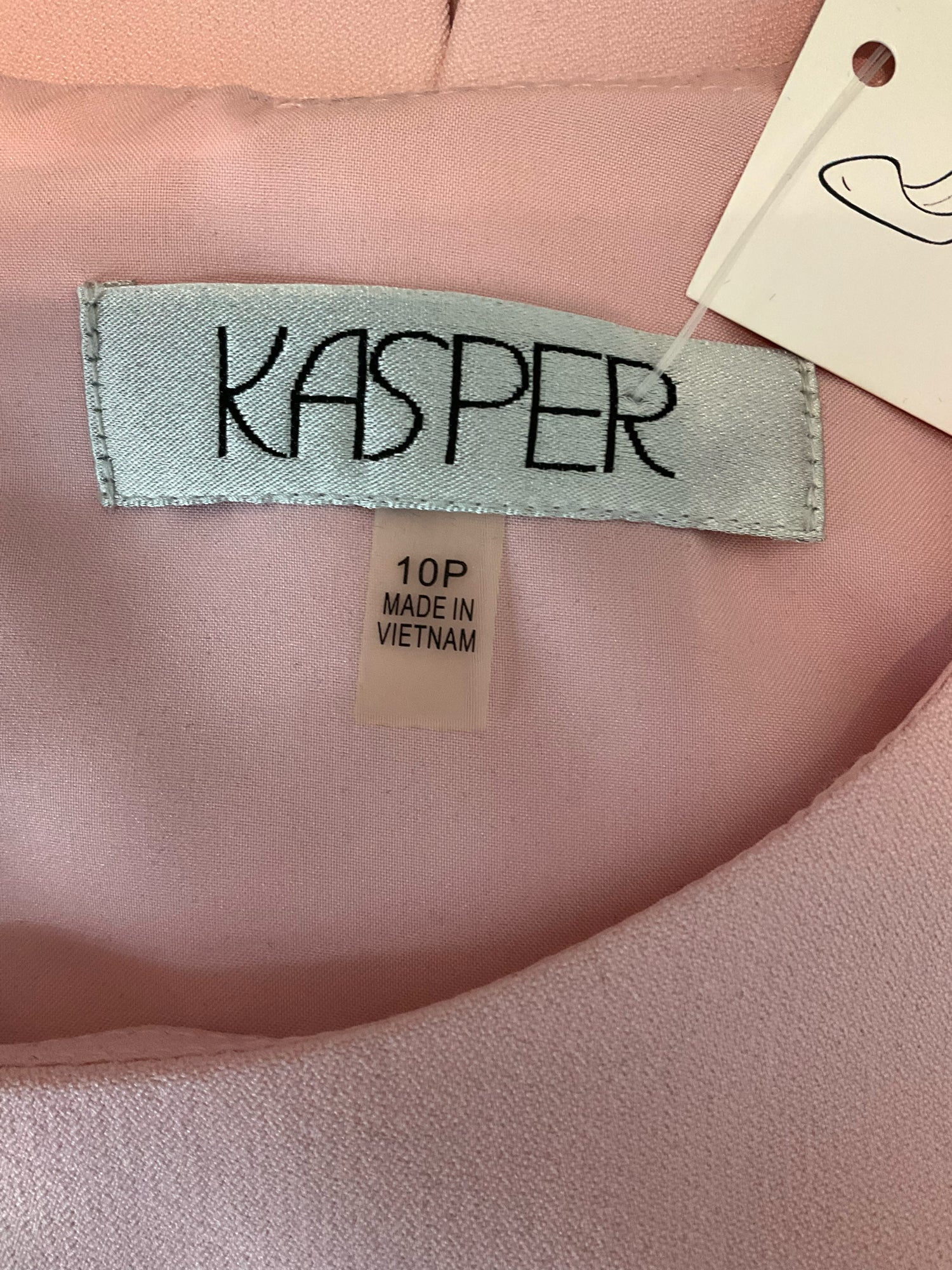 Kasper Pink Sleeveless Sheath Dress Size 10P