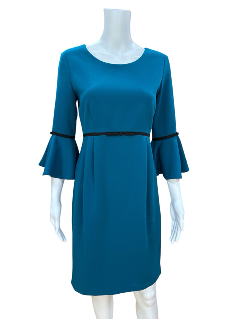Camilyn Beth Turquoise Shift Go-Go Dress Bell Sleeve Turquoise Teal NWT Size 2 - Size 2
