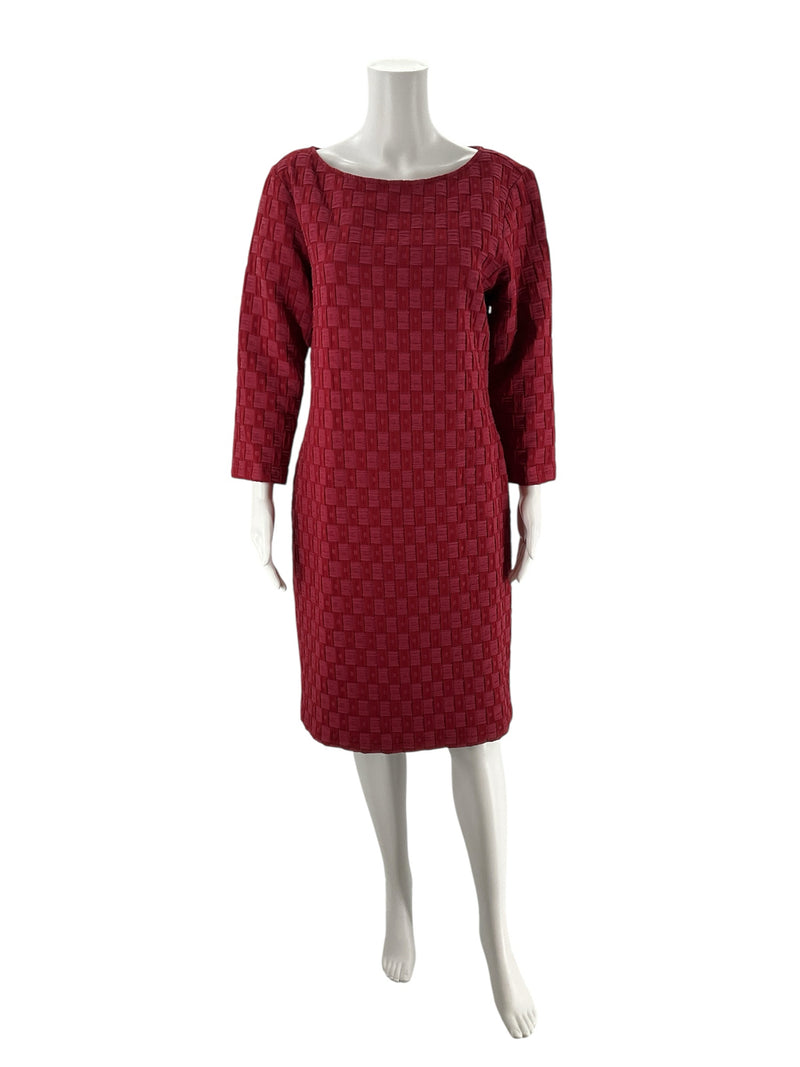 Sharagano Wine Pre-Owned Ladies Dress - Size 14
