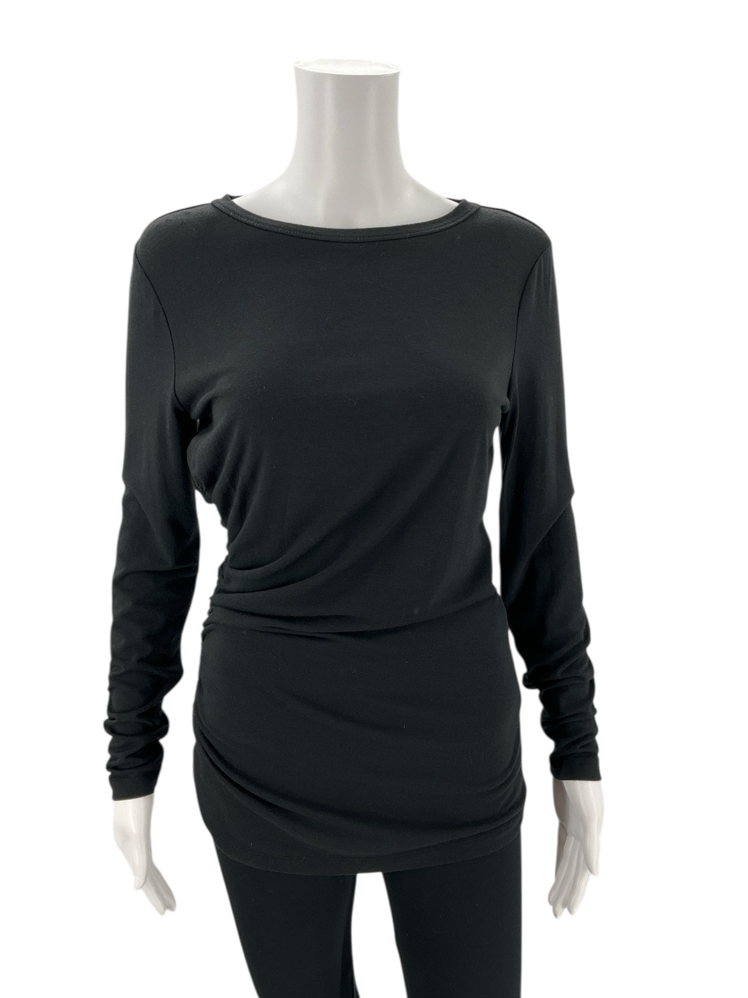 Ann Taylor Black Solid Pre-Owned Top - Size Small - ONLINE ONLY