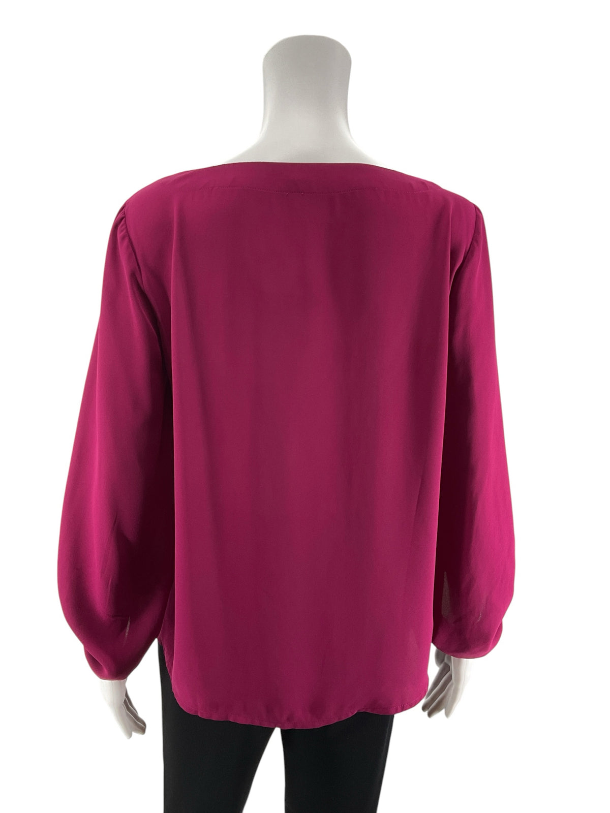Ann Taylor LOFT Berry Satin Boatneck Blouse - Size S - ONLINE ONLY