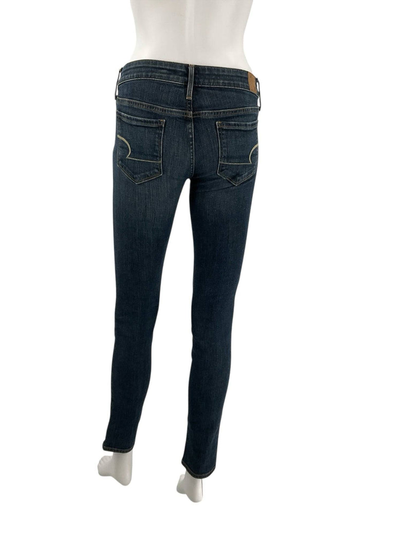 American Eagle Blue Solid Jeans - Size 2S - Margaret’s Fine Consignment