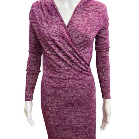 Moda International Purple/Silver Sparkle Pre-Owned Ladies Dress - Size Small - Margaret’s Fine Consignment