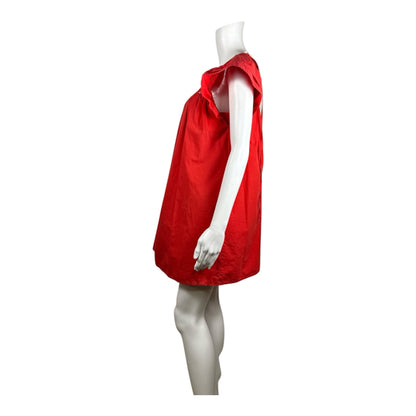 La Ven Red Ruffle Sleeve Sheath Dress Size Small