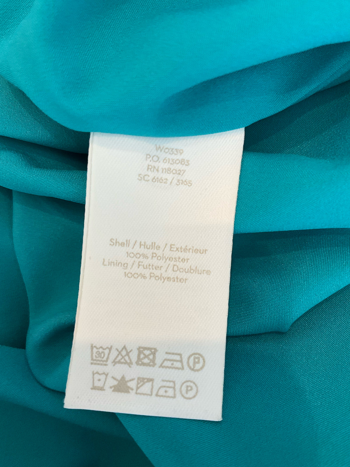 Boden Amelie Dress Size 6P Teal Pop Pansy Floral V-Neck A-Line Tie Waist