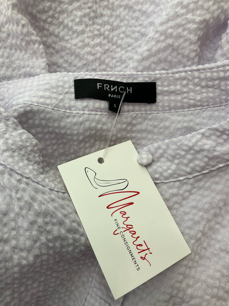 French Lavender Textured Pre-Owned Ladies Top - Size Small