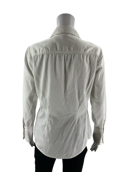 Cabi - White Solid Pre-Owned Ladies Casual Top - Size M