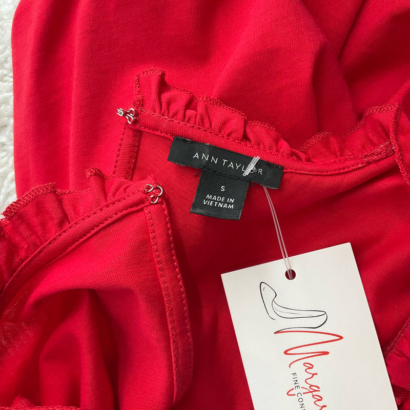 Ann Taylor Red Pre-Owned Ladies Top - Size Small - Margaret’s Fine Consignment