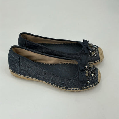 Simply Vera Denim Espadrilles Flats Size 10