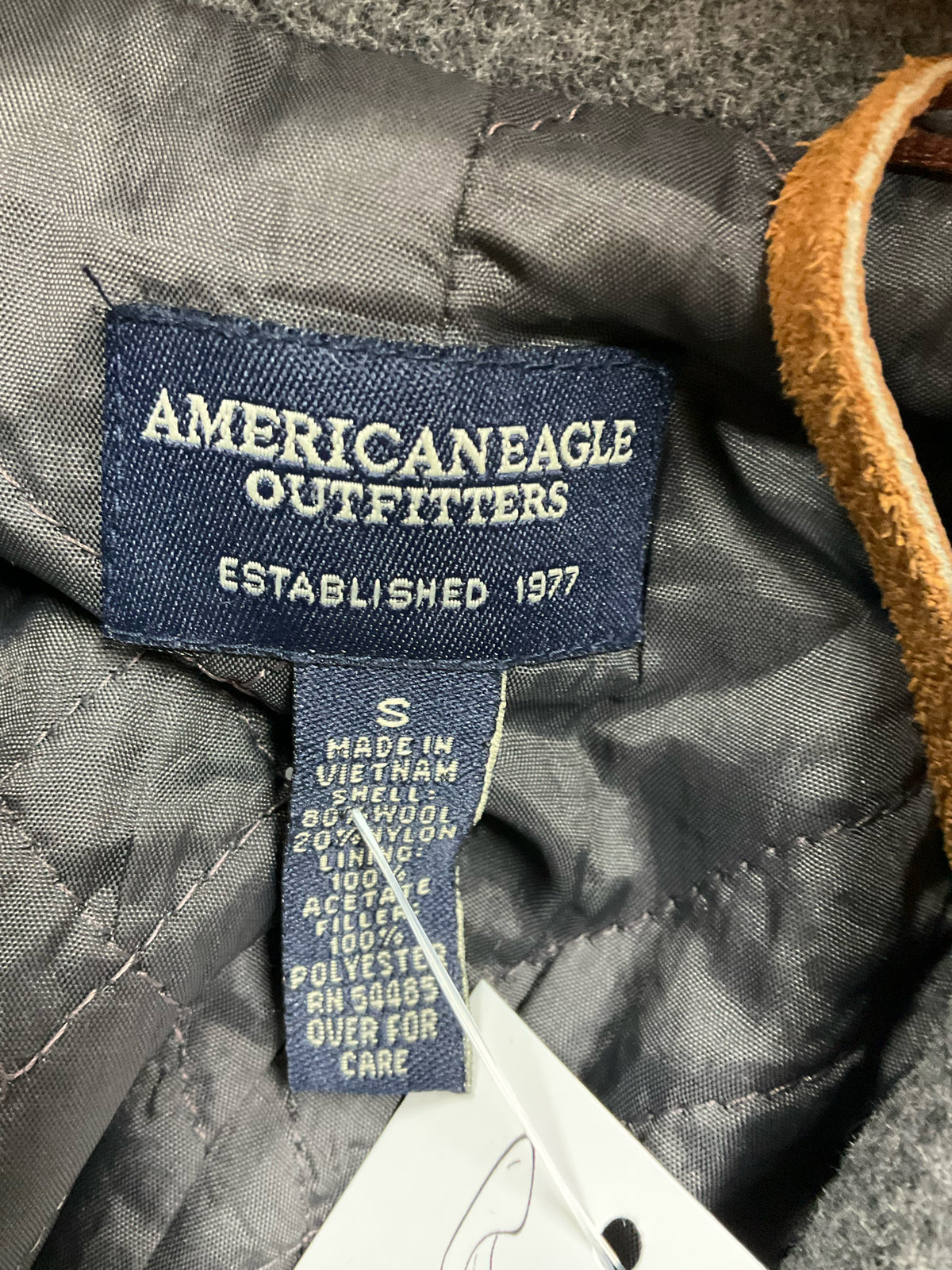 American Eagle Outfitters Gray Wool Blend Double Breasted Pea Coat | Size Small