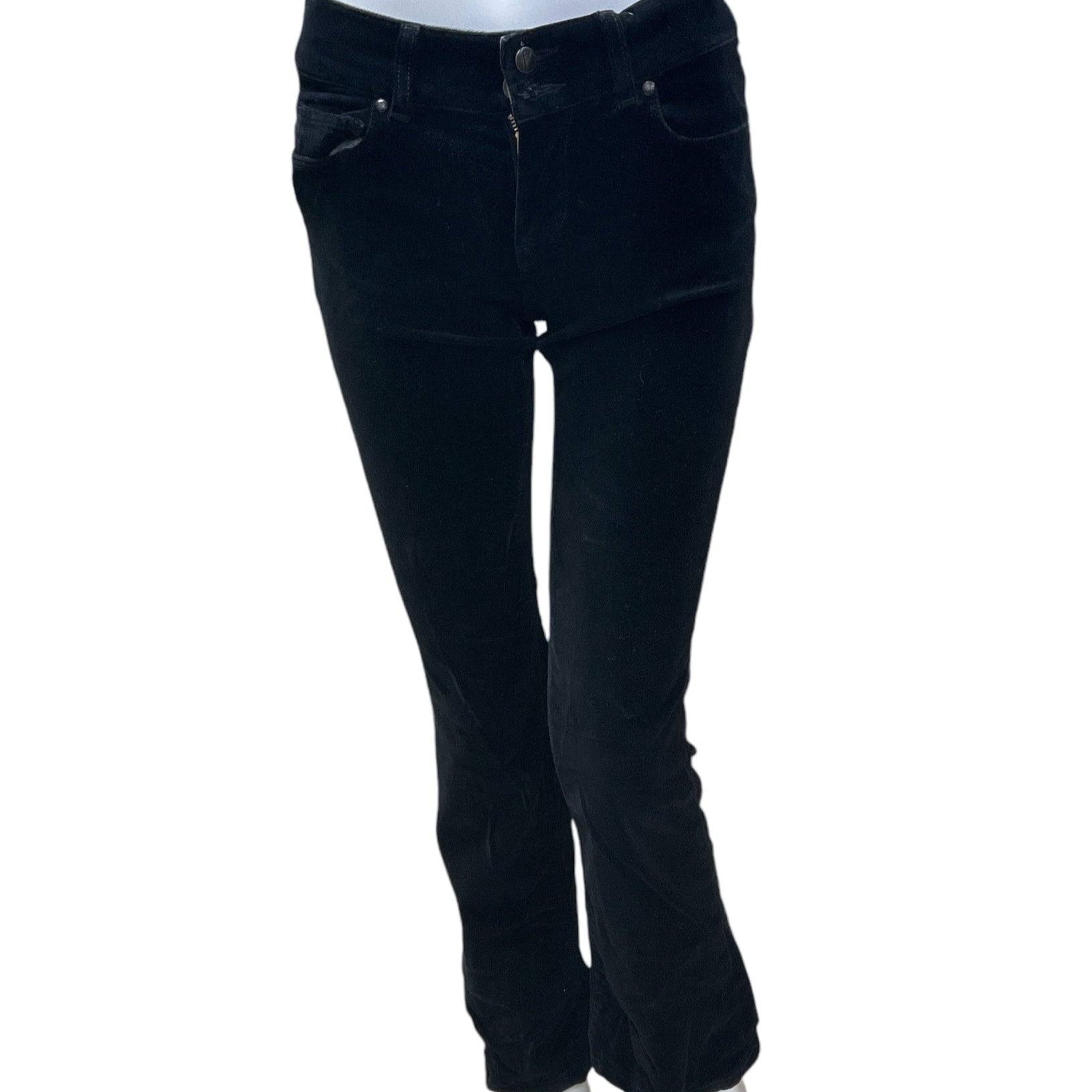 Paige Black Velvet Pre-Owned Ladies Pants - Size 4 - Margaret’s Fine Consignment