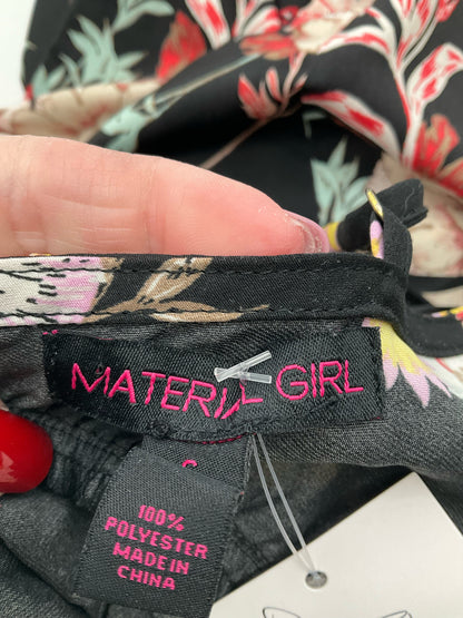 Material Girl Black/Multi Floral Pre-Owned Ladies Dress - Size 4