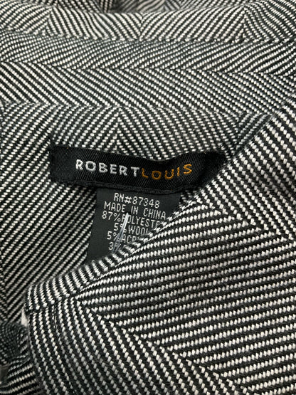 Robert Louis Gray/Black Stripe Pre-Owned Ladies Jacket - Size Large