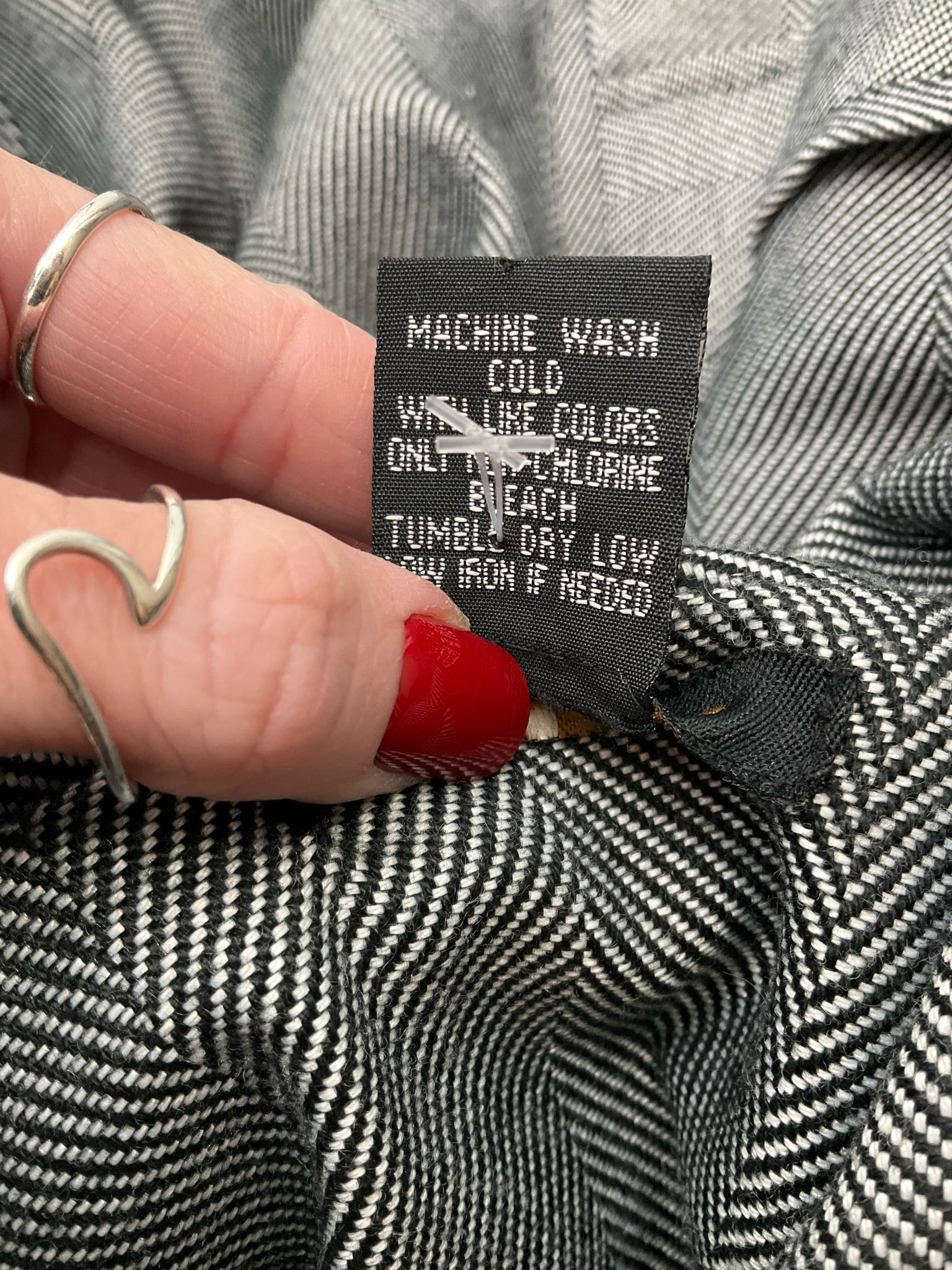 Robert Louis Gray/Black Stripe Pre-Owned Ladies Jacket - Size Large