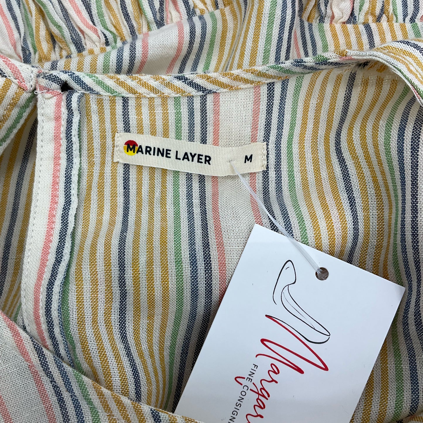 Marine Layer Multi Stripe Size Medium - label