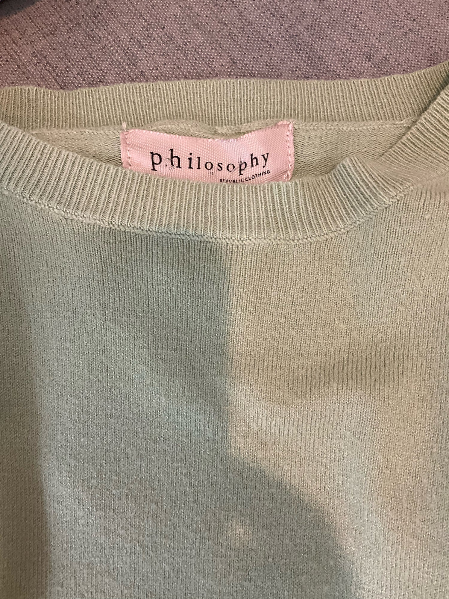 Philosophy Republic Clothing sage Short Sleeve Sage Green Dolman Sleeve Knit Top Size XS - Size XS