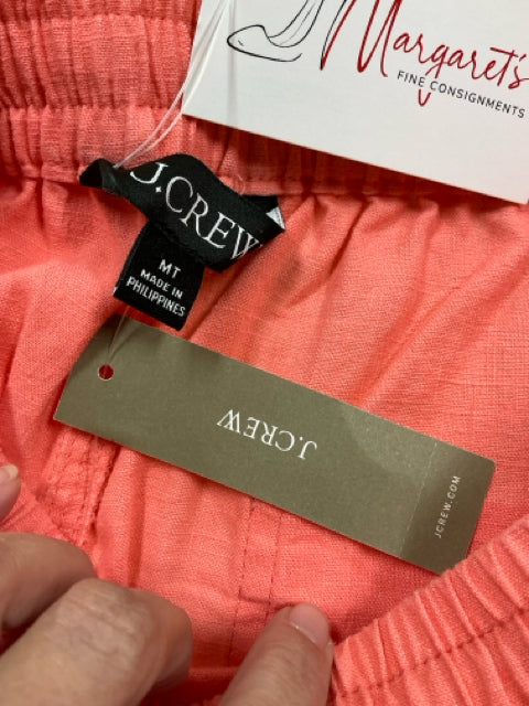 J. Crew Coral Linen Blend Drawstring Pants | Size Medium Tall - ONLINE ONLY