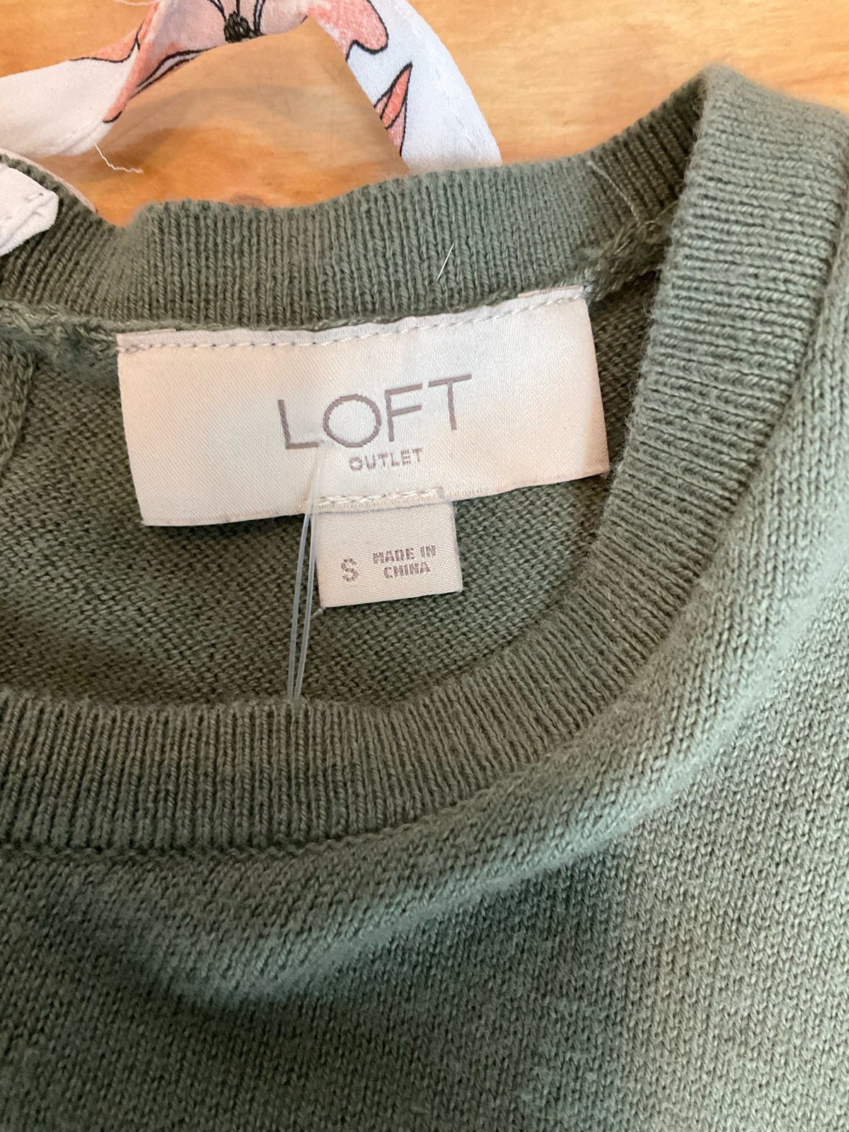 Loft Outlet Floral Layered Mixed-Media Top | Size Small - ONLINE ONLY