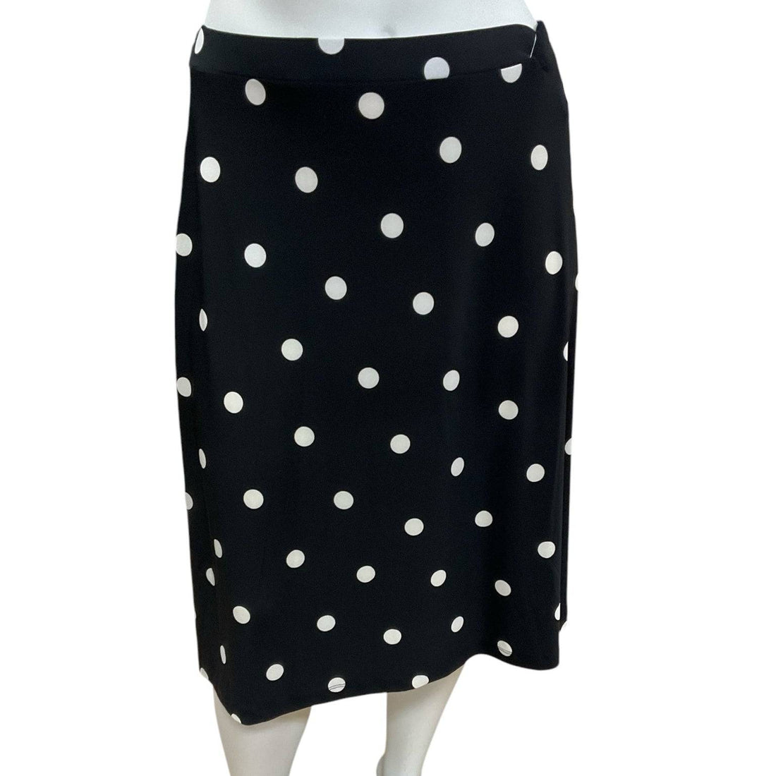 Kasper Black/White Polka Dot Ladies Pre-Owned Skirt - Size XL - Margaret’s Fine Consignment