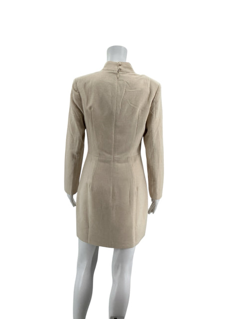 NOOTUS Beige Bodycon V-Neck Slit Bodycon Mini Dress Beige Size Small NWT - Size S