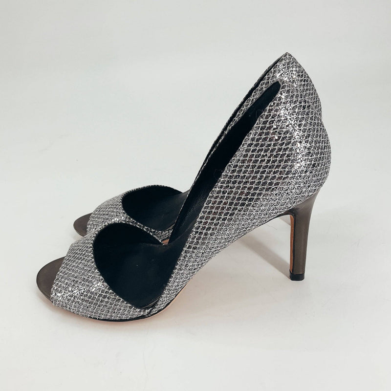 Cole Haan Silver/Black Sparkle Heel - Size 7.5 - Margaret’s Fine Consignment
