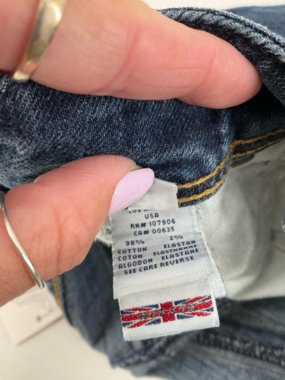 Hudson Size 8 Blue Denim Solid Pre-Owned Ladies Jeans