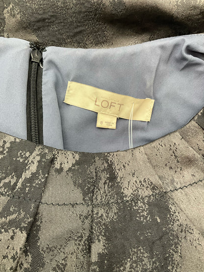 Loft Gray Solid Pre-Owned Ladies Dress - Size 8