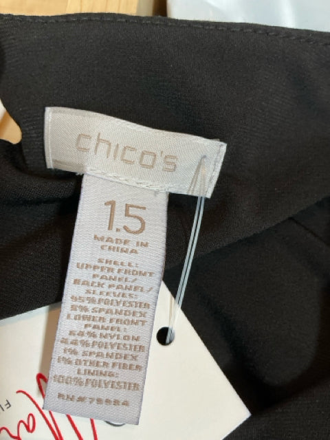 Chico Black/Gold Print Ladies Pre-Owned Dress - Size 10 - Margaret’s Fine Consignment