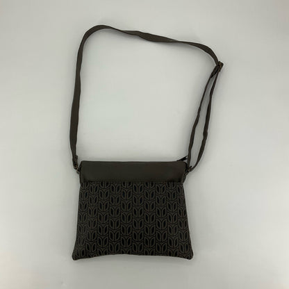 Malia Designs Fair Trade Leaf Print Crossbody Bag | Brown Vegan Leather