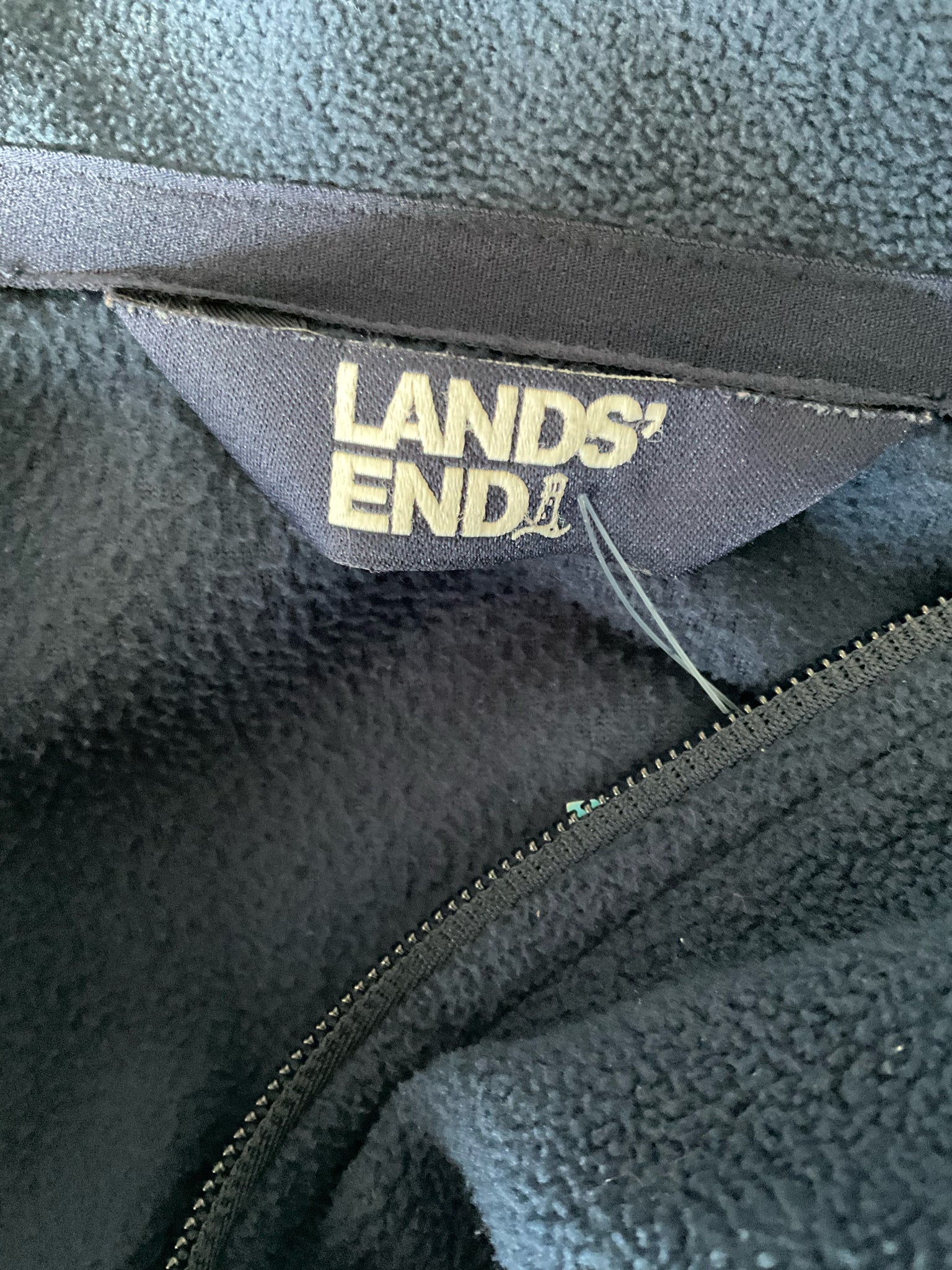 Lands End Navy Fleece Pre-Owned Ladies Activewear - Size Large