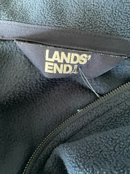 Lands End Navy Fleece Pre-Owned Ladies Activewear - Size Large