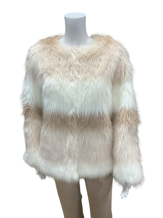 Esley Size L cream/tan Fur Jacket