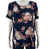 Chelsea & Theodore Navy/Multi Floral Pre-Owned Ladies Top - Size Medium - Margaret’s Fine Consignment
