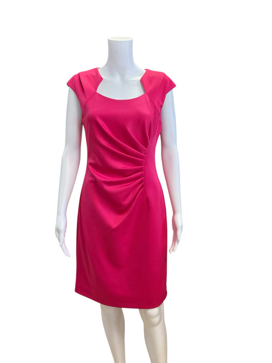 Calvin Klein Size 6 Pink Solid Consignment Ladies Dress