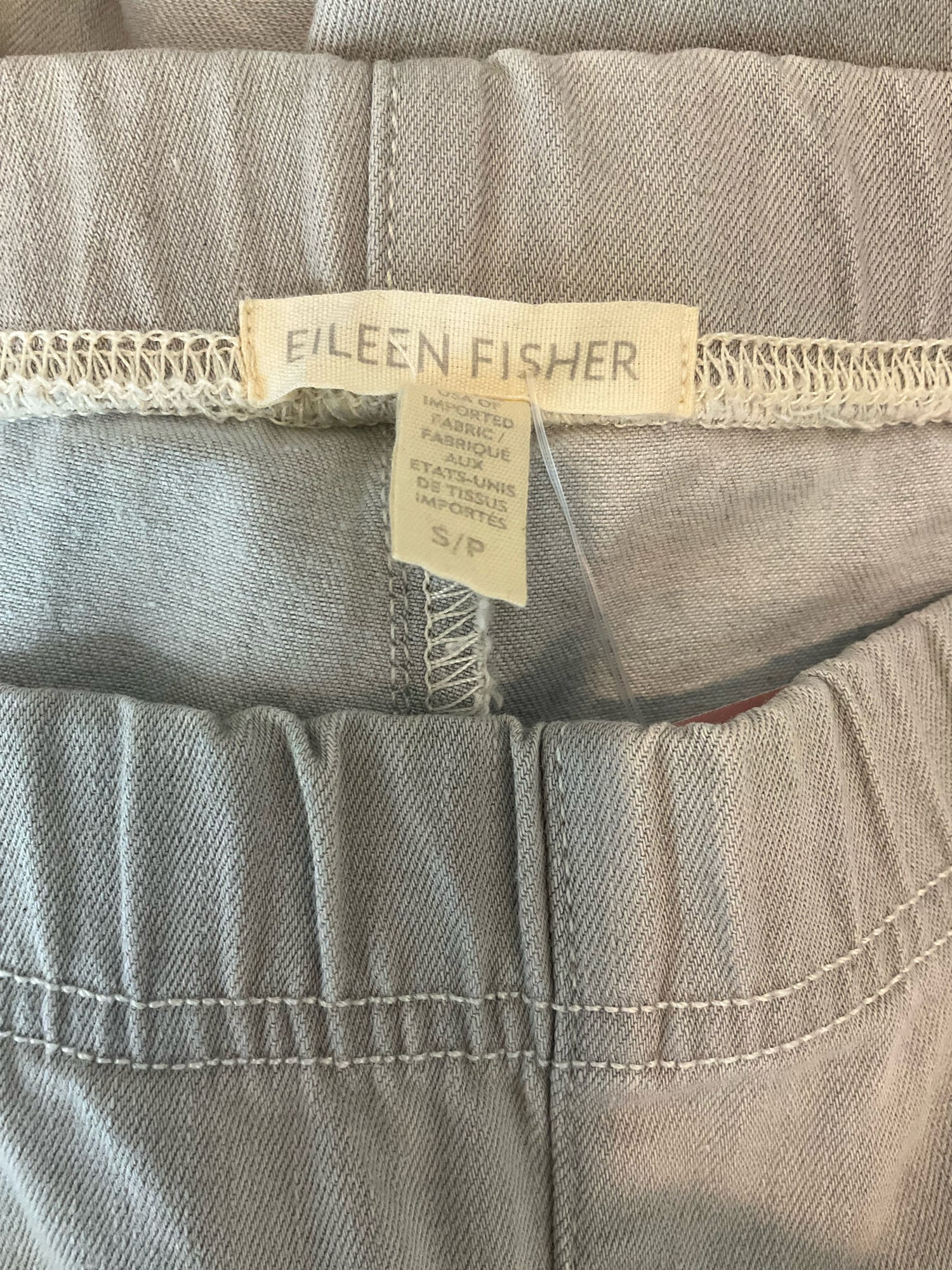 Eileen Fisher Gray Organic Cotton Stretch Jersey Pull-On Pants Size Small
