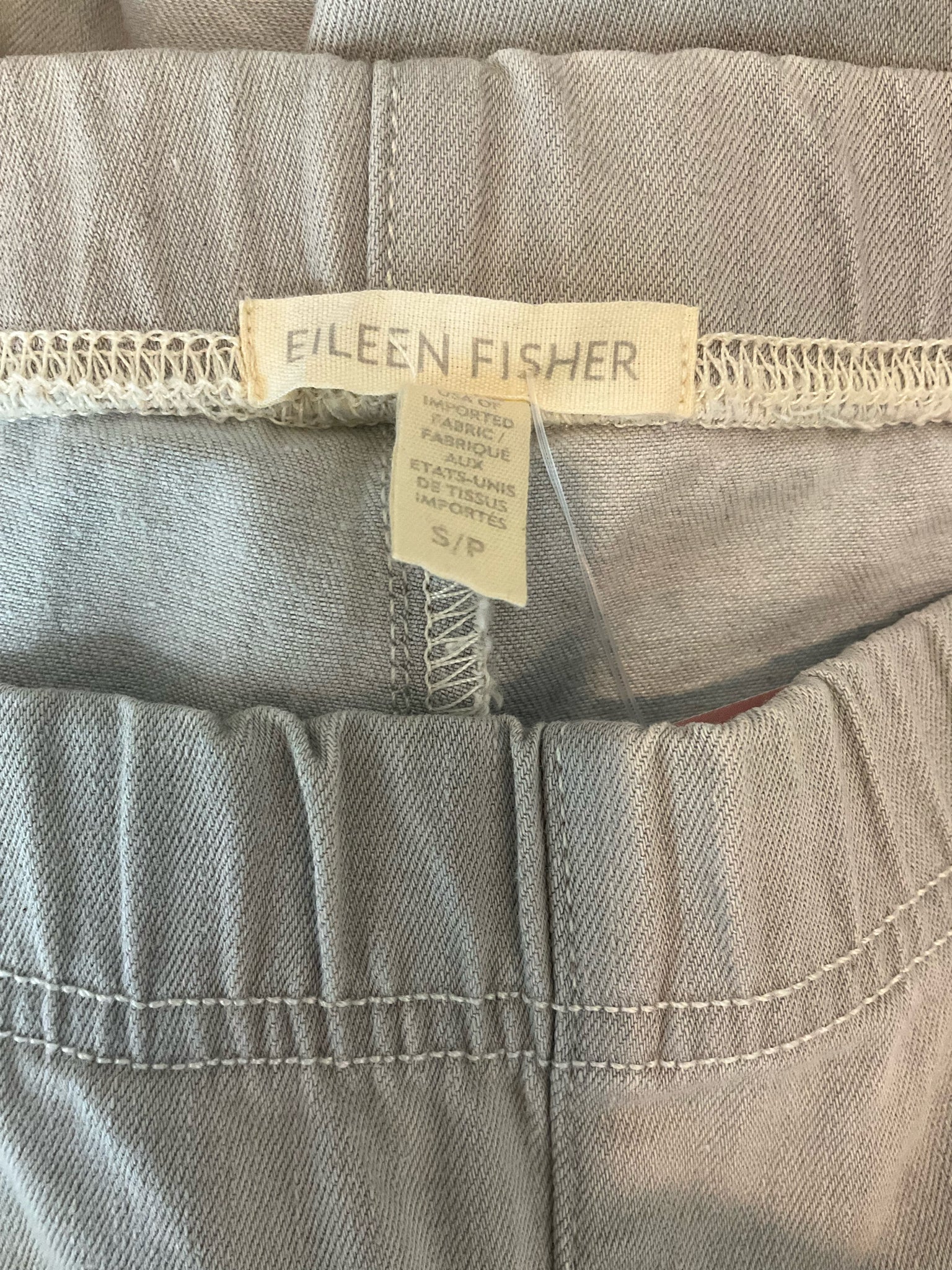 Eileen Fisher Gray Organic Cotton Stretch Jersey Pull-On Pants Size Small