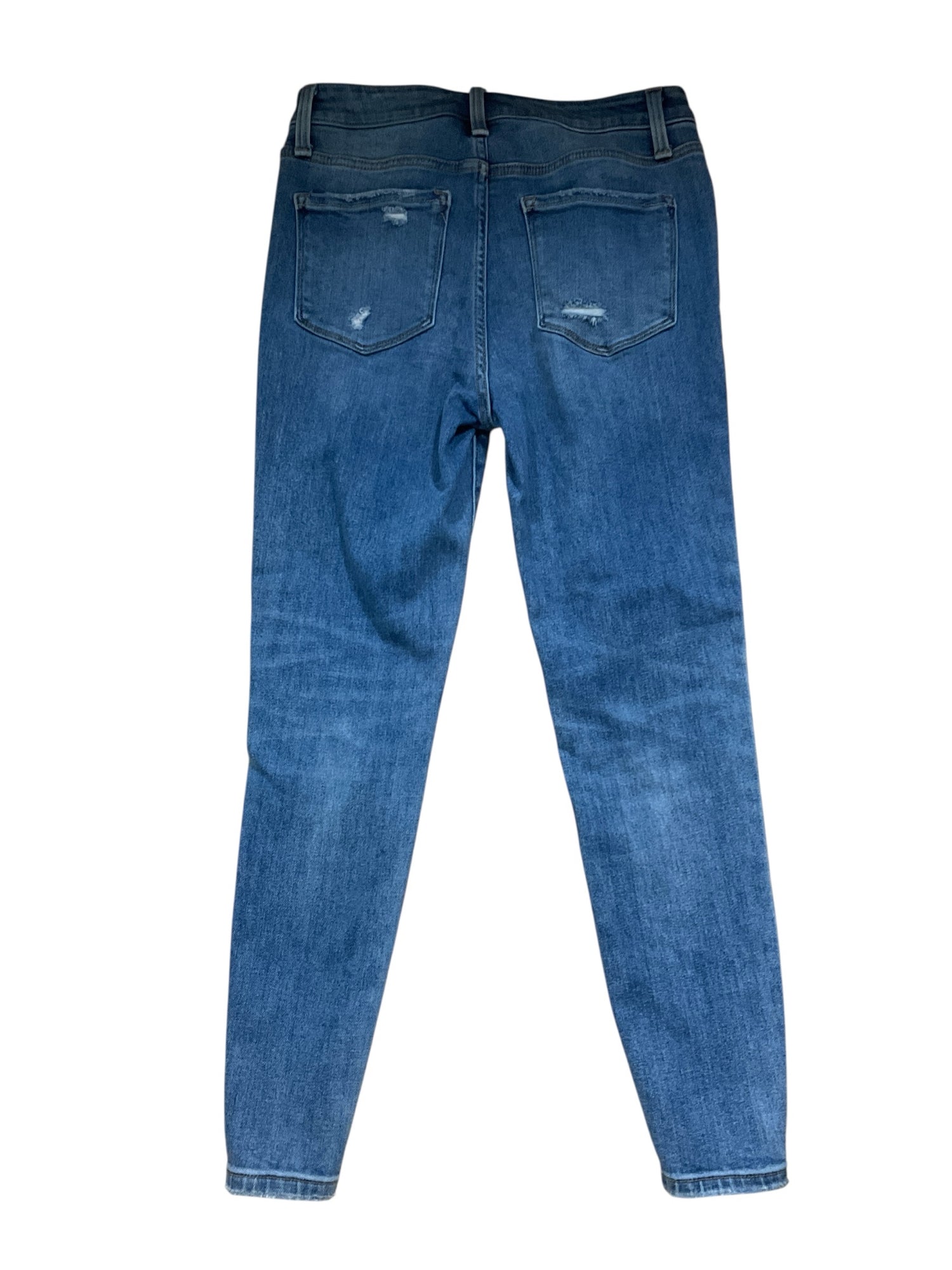 Flying Monkey Mid-Rise Distressed Raw Hem Skinny Jeans Size 4