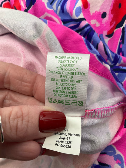 Lilly Pulitzer Pink/Blue/Red Floral Pre-Owned Ladies Dress - Size XL