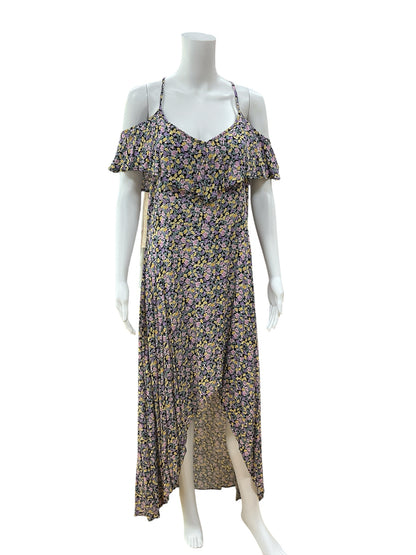Rewind Floral Cold Shoulder Maxi Dress XL - ONLINE ONLY