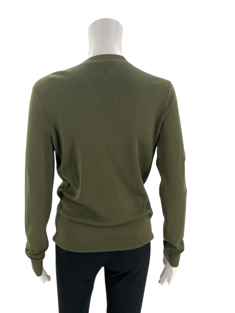 Ann Taylor Olive Ladies Pre-Owned Blouse - Size Small - Margaret’s Fine Consignment