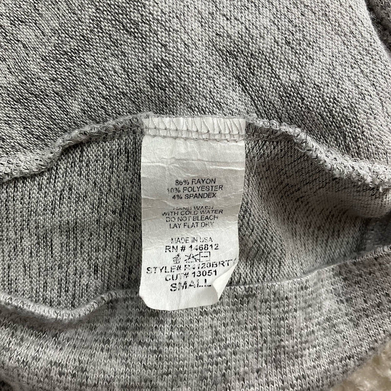 Caution To The Wind Gray Heathered Top - Size XS - Margaret’s Fine Consignment