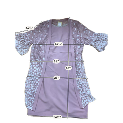 Maya Brooke 24W Mauve Lace Jacket Dress Set | 2-Piece Special Occasion Outfit