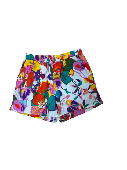 entro tan/pink/teal Shorts Size M tan/pink/teal Floral Shorts - Size M