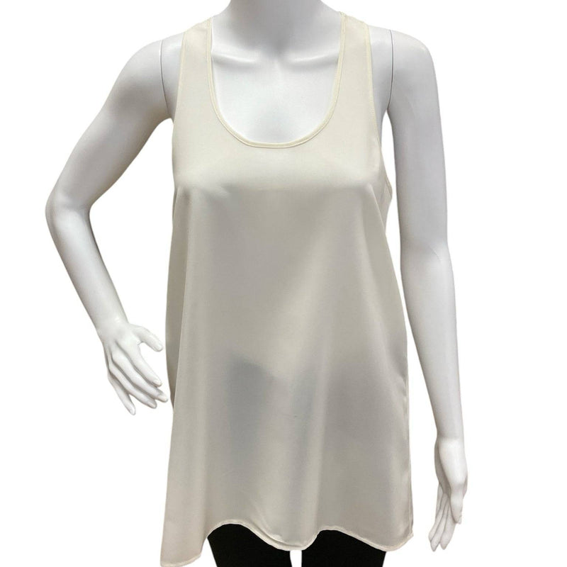 Abound Cream Solid Pre-Owned Ladies Top - Size Small - Margaret’s Fine Consignment
