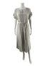 June & Hudson white/blue Jumpsuit White/Blue Stripe Pre-Owned Ladies Jumpsuit - Size Small - Size S