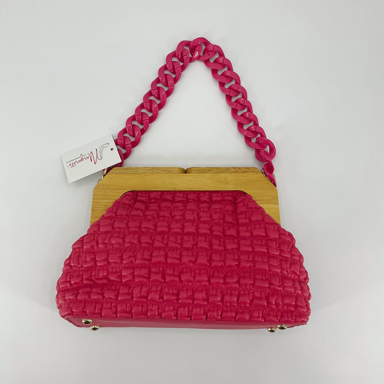 No Brand Pink textured Purse