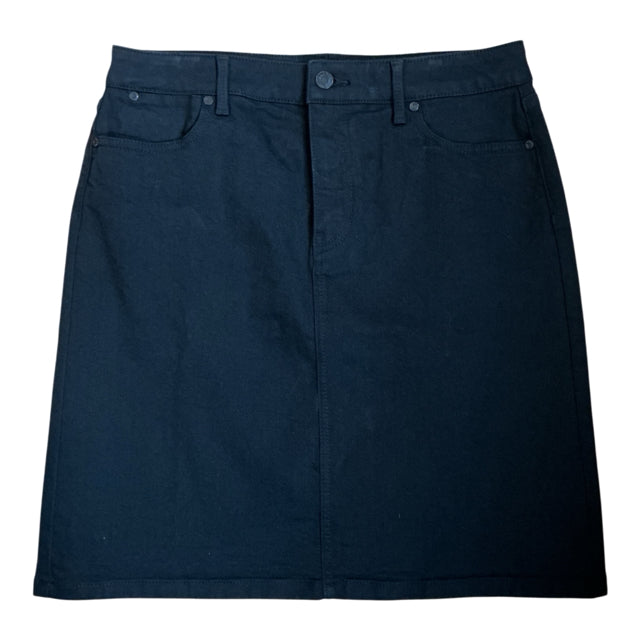 Talbots Flex Denim Performance Stretch Skirt Black Size 8