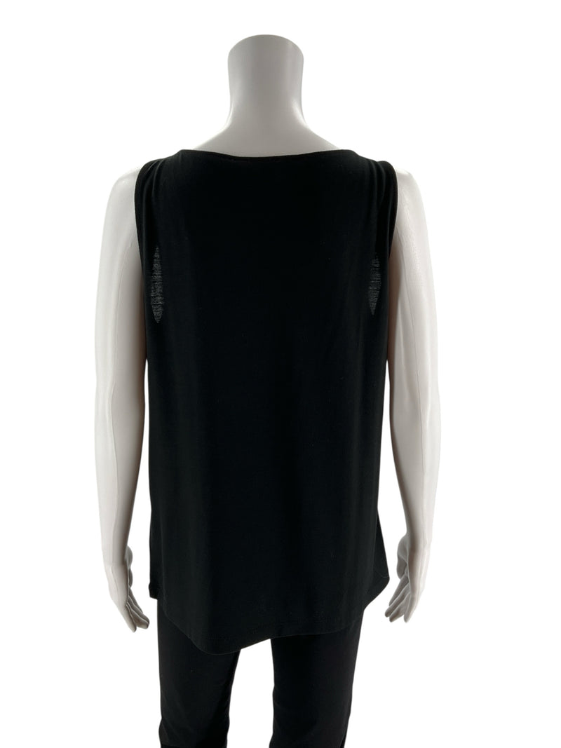 Peter Nygard Black Sequin Pre-Owned Ladies Top - Size Large