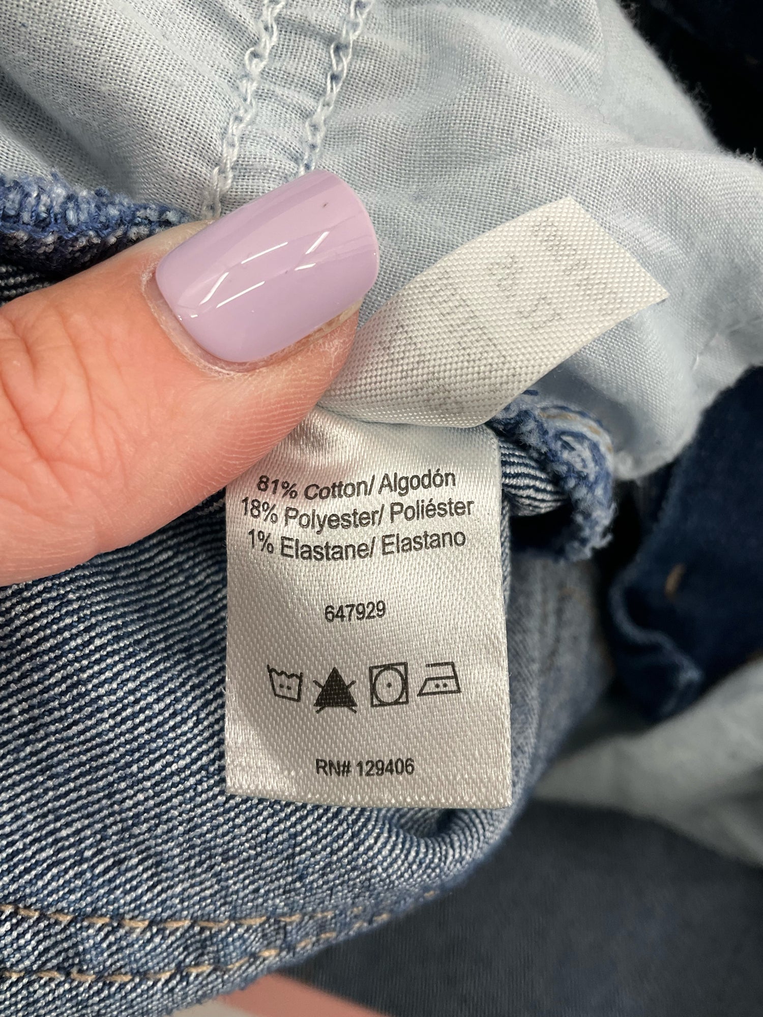 Venus Size 10 Blue Solid Pre-Owned Ladies Jeans