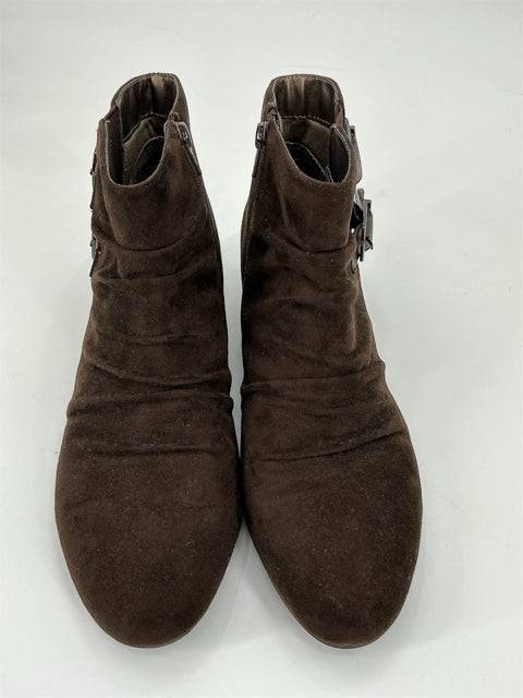 Andrew Geller Brown Pre-Owned Ladies Booties - Size 10 - Margaret’s Fine Consignment